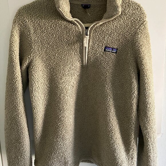 Patagonia Los Gatos Fleece 1/4 Zip Pullover Women’s Large Tan. - Picture 1 of 13